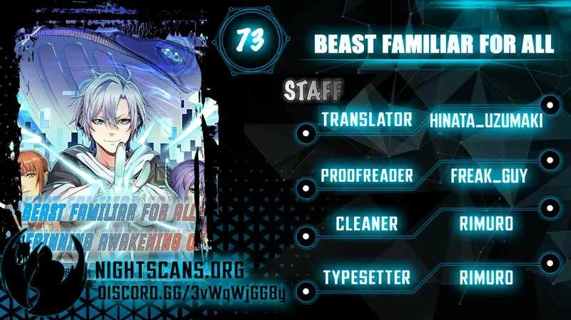 Beast Familiar for All: Beginning Awakening of Mythical Talents Chapter 73 1